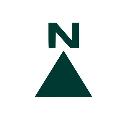 North Arrow Compass Logo #003932