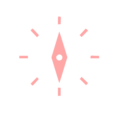 Compass Rose Direction Logo #ffa6a6