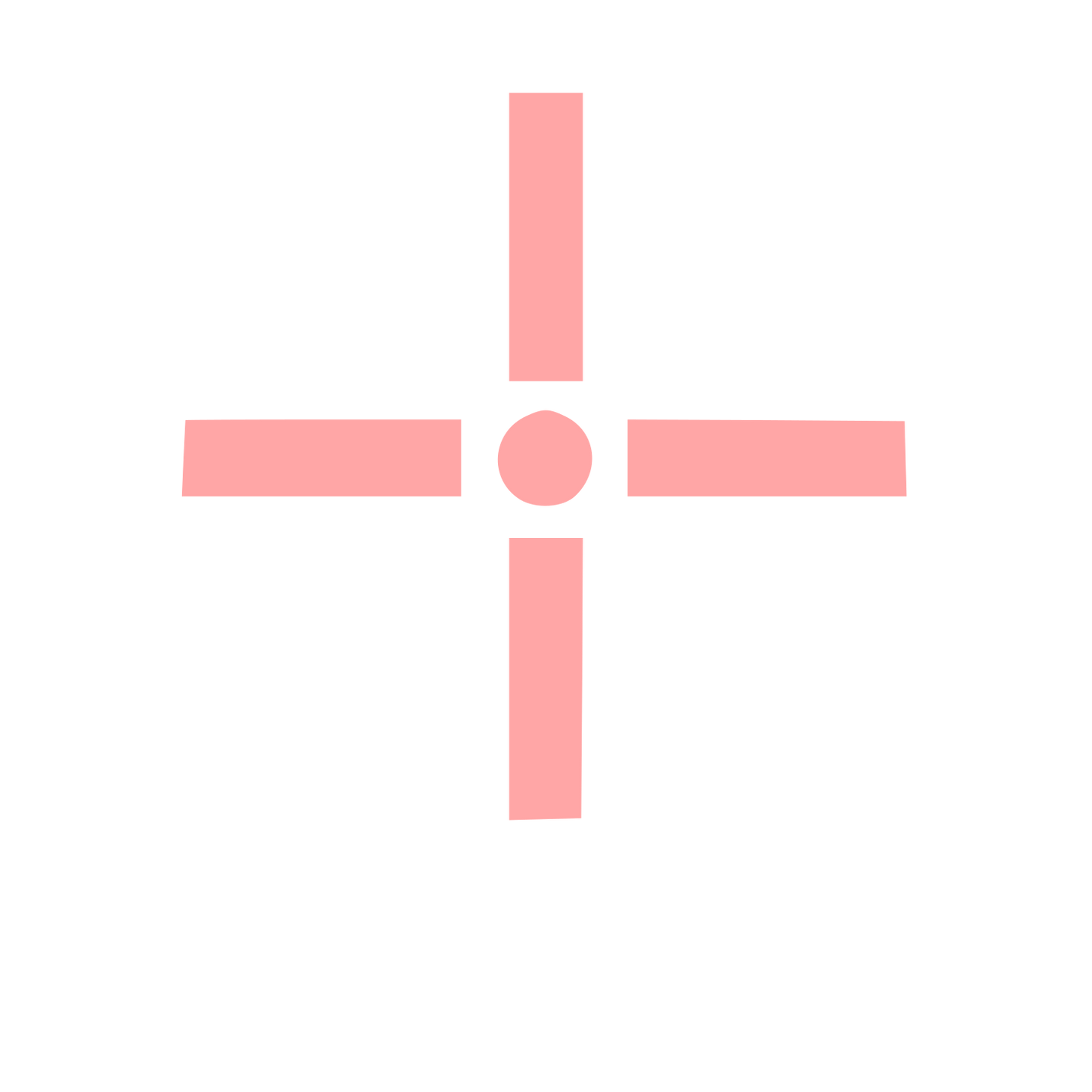Crosshair Compass Logo #ffa6a6