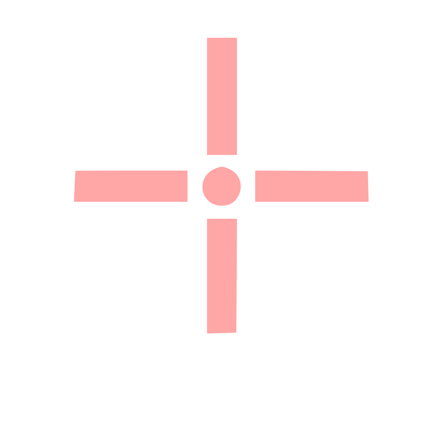 Crosshair Compass Logo #ffa6a6