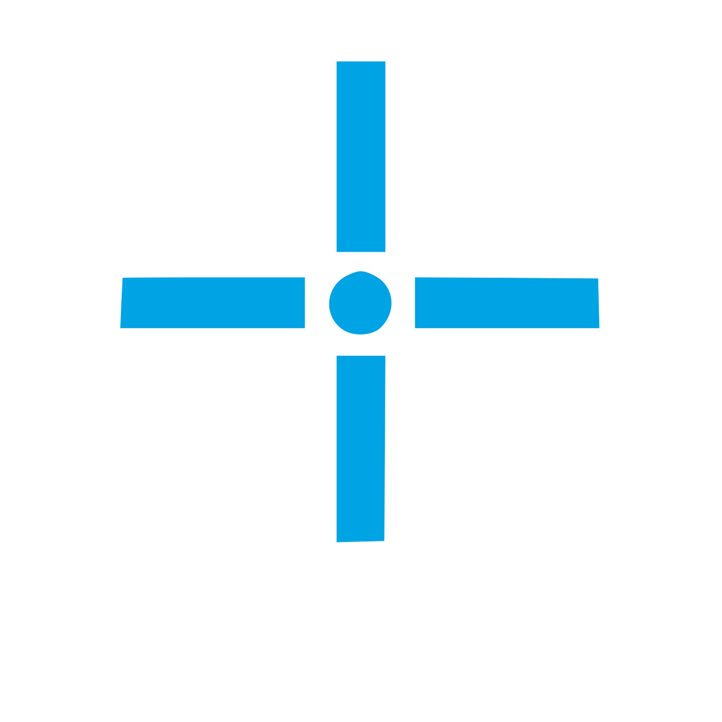 Crosshair Compass Logo #00a3e4