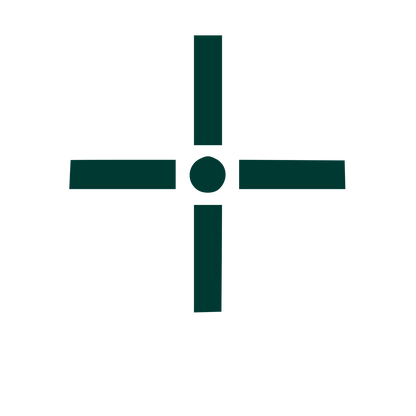 Crosshair Compass Logo #003932