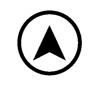 Compass Arrow Circle Logo