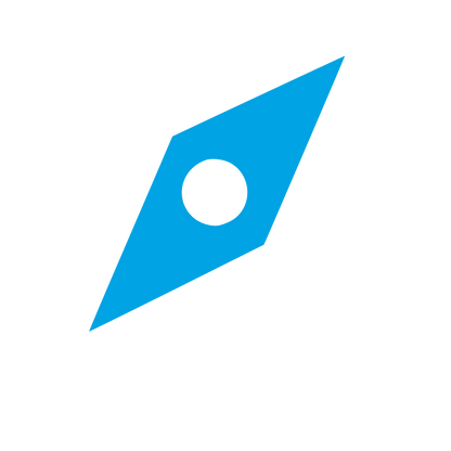 Compass Needle Pointer Logo #00a3e4