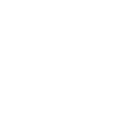 Pixel Cross Logo #ffffff