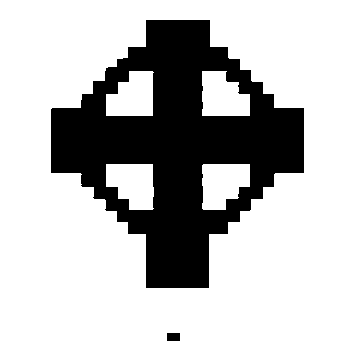 Pixel Celtic Cross Logo
