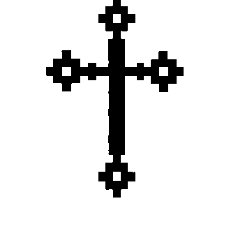 Pixel Cross Logo
