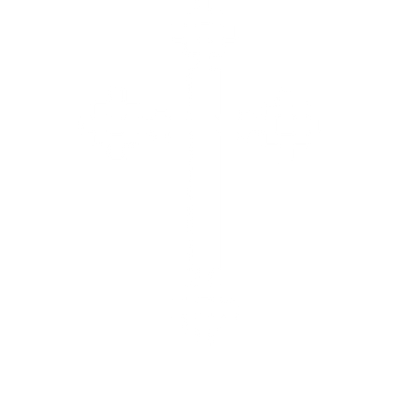 Pixel Cross Logo #ffffff