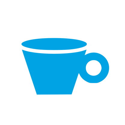 Espresso Cup Bold Logo #00a3e4