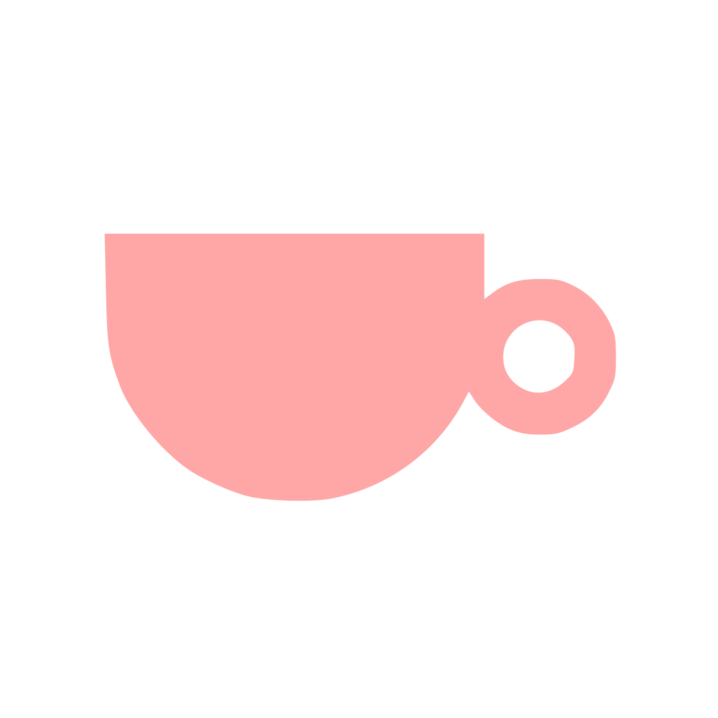 Teacup Swiss Style Logo #ffa6a6