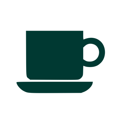 Coffee Cup Saucer Logo #003932