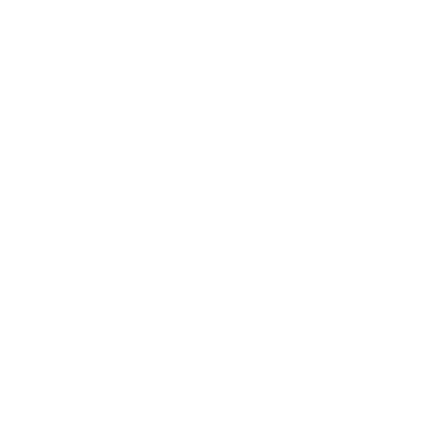Monoline Teacup Logo #ffffff