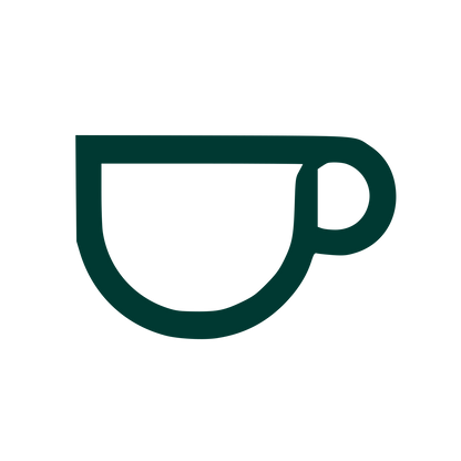 Monoline Teacup Logo #003932