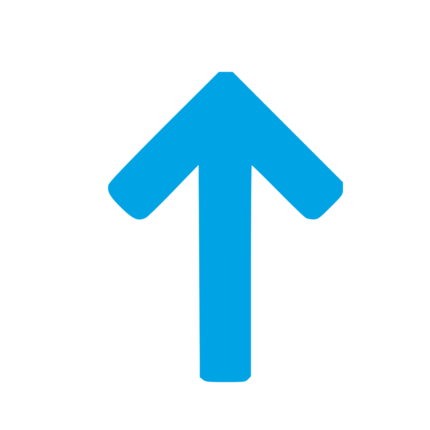 Upward Arrow Logo #00a3e4