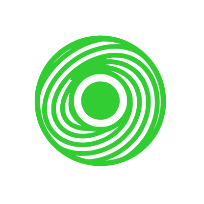 Lines in Circle Eye Logo #32CD32