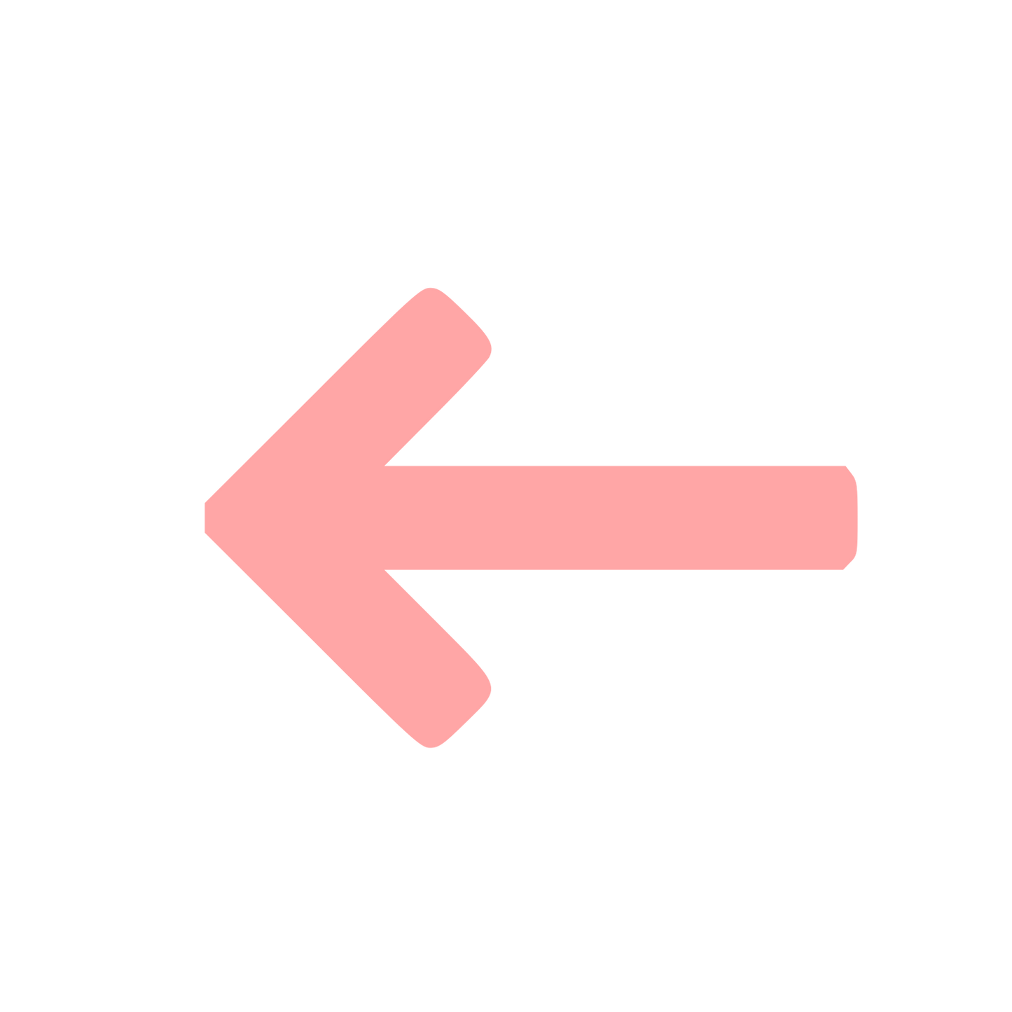 Left Arrow Pictogram Logo #ffa6a6