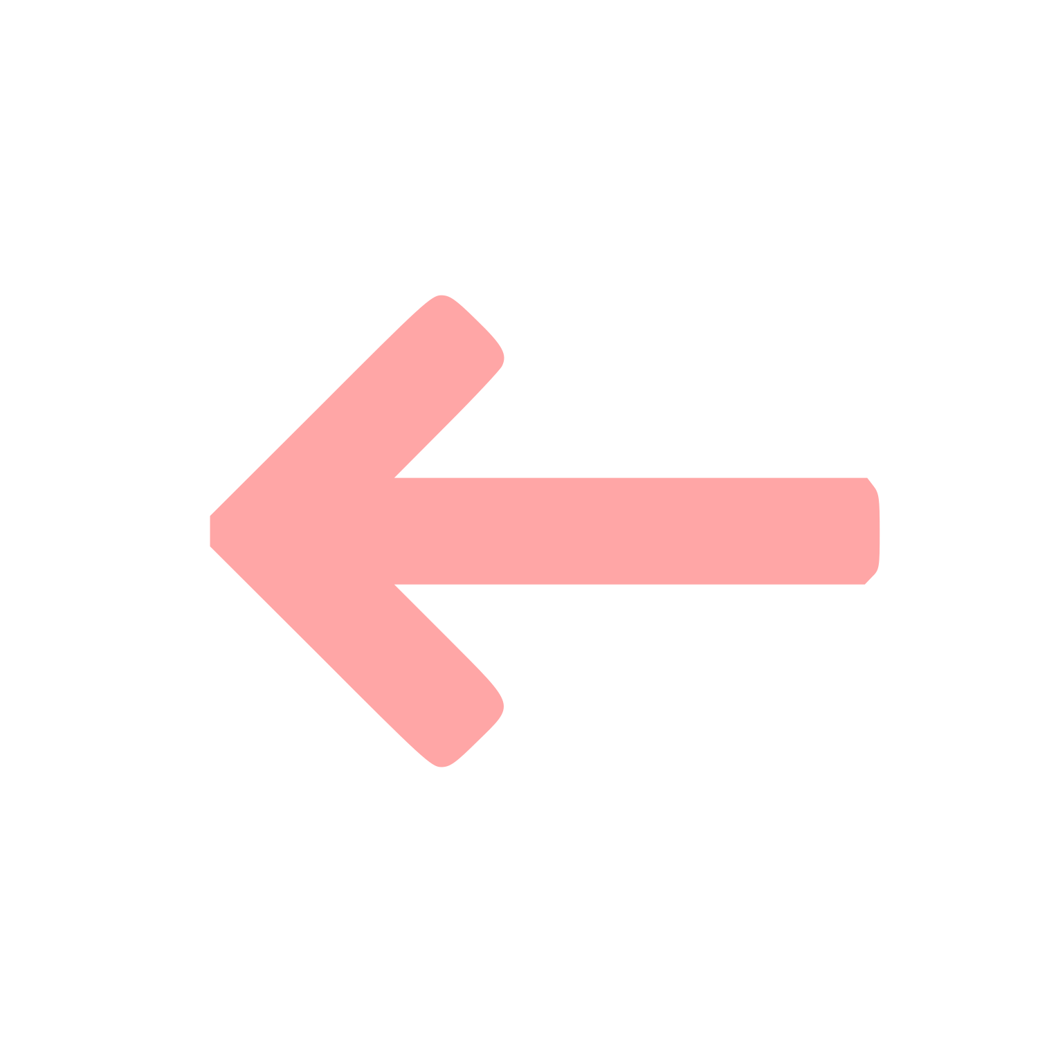 Left Arrow Pictogram Logo #ffa6a6