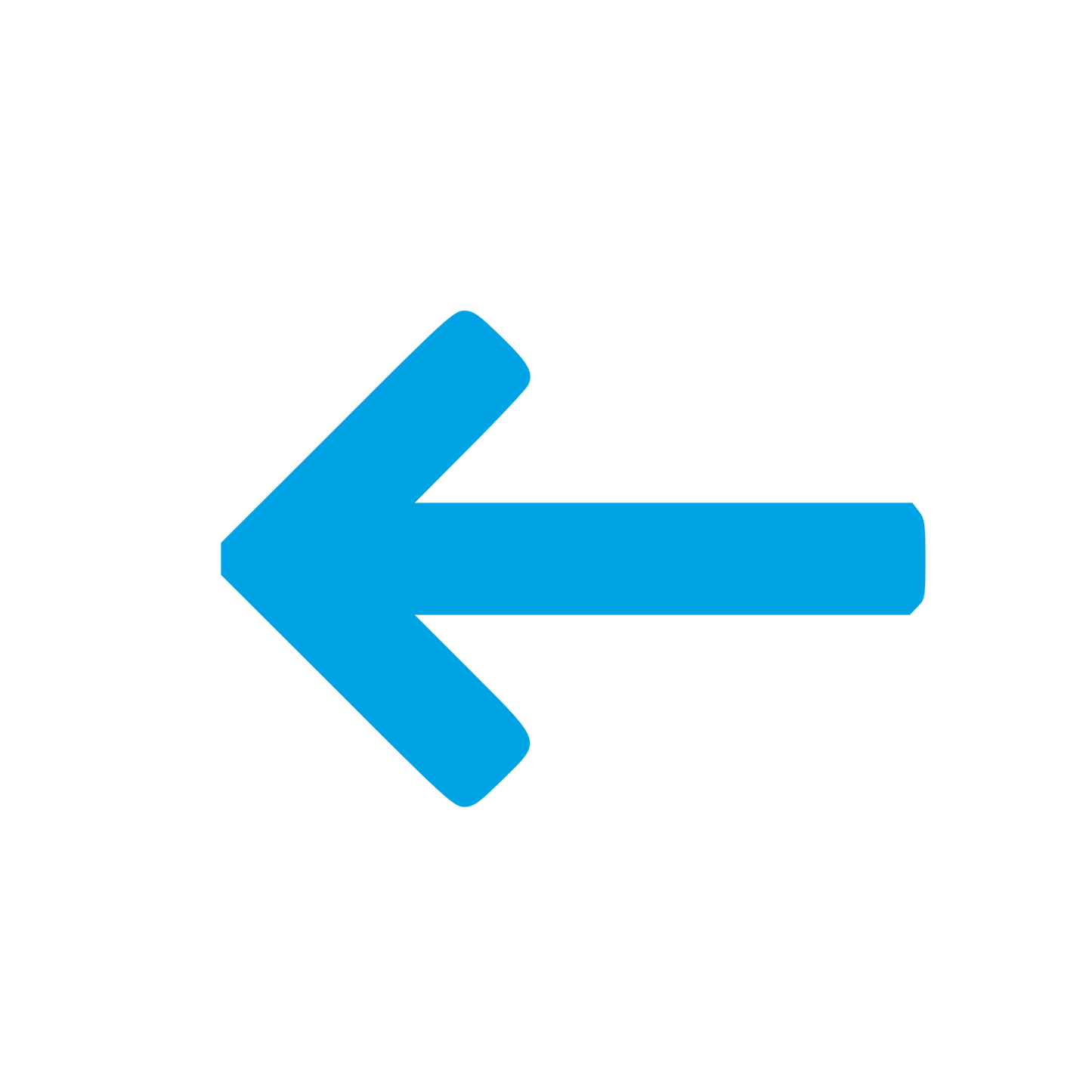 Left Arrow Pictogram Logo #00a3e4