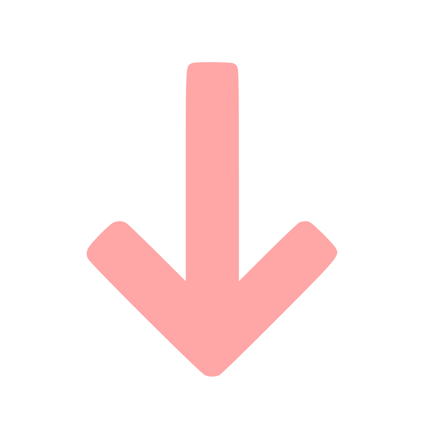 Down Arrow Pictogram Logo #ffa6a6