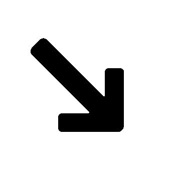 Diagonal Down Arrow Logo