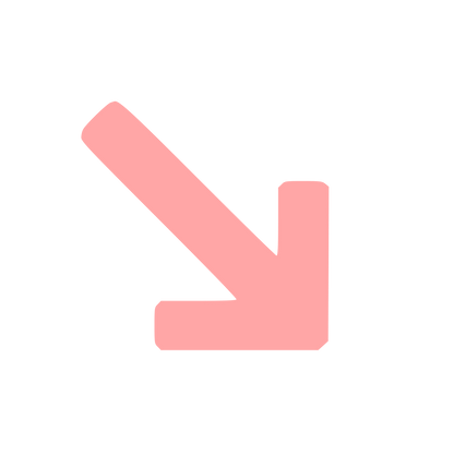 Diagonal Down Arrow Logo #ffa6a6