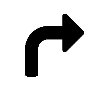 Turn Right Arrow Logo