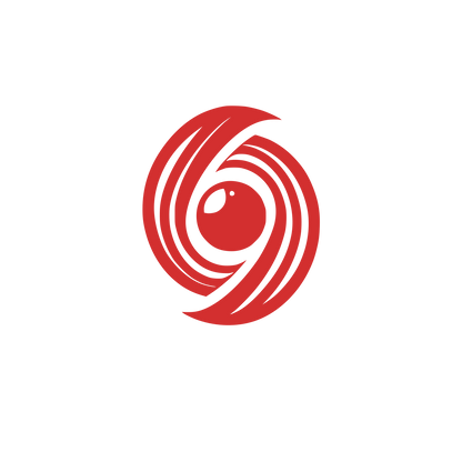 Yin Yang Eye Logo #D32F2F