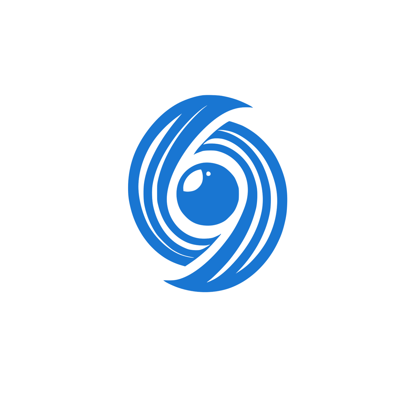 Yin Yang Eye Logo #1976D2
