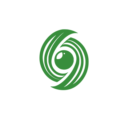 Yin Yang Eye Logo #388E3C