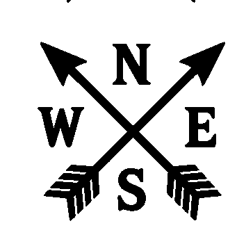 Compass Crossed Arrows Logo