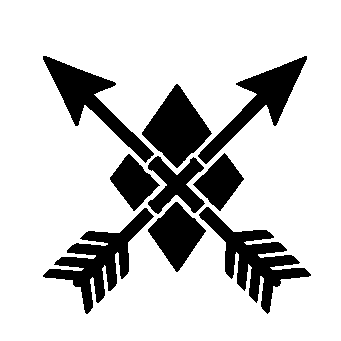 Tattoo Flash Crossed Arrows Logo