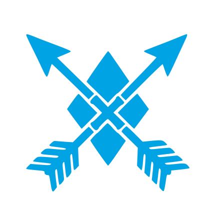 Tattoo Flash Crossed Arrows Logo #00a3e4