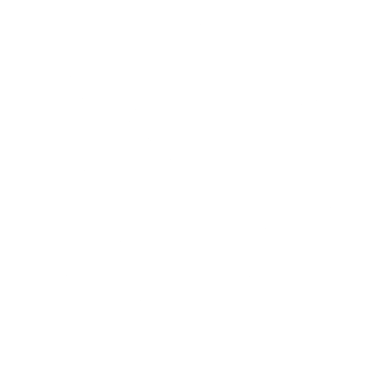 Crossed Arrows Lightning Logo #ffffff