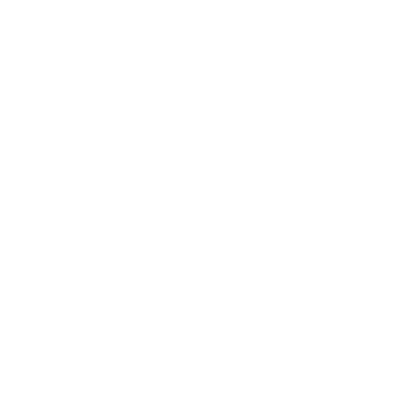 Crossed Arrows Horseshoe Logo #ffffff