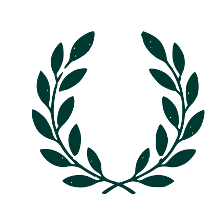 Laurel Wreath Emblem Logo #003932