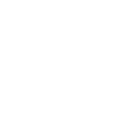 Laurel Wreath Circle Logo #ffffff