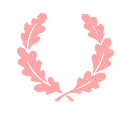 Oak Leaf Wreath Logo #ffa6a6