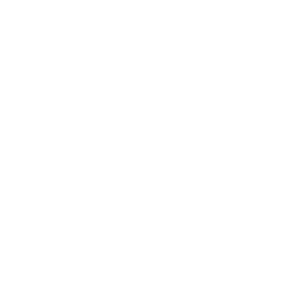 Laurel Wreath Ribbon Logo #ffffff