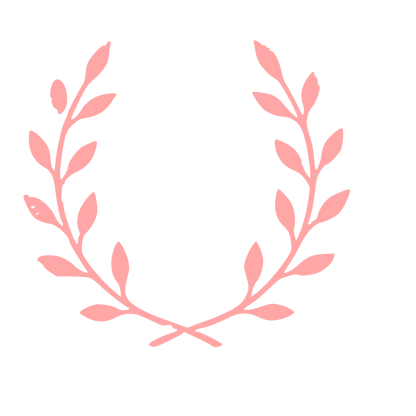 Olive Branch Wreath Logo #ffa6a6