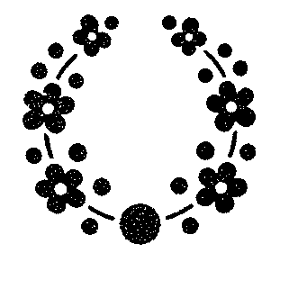 Floral Wreath Dot Logo
