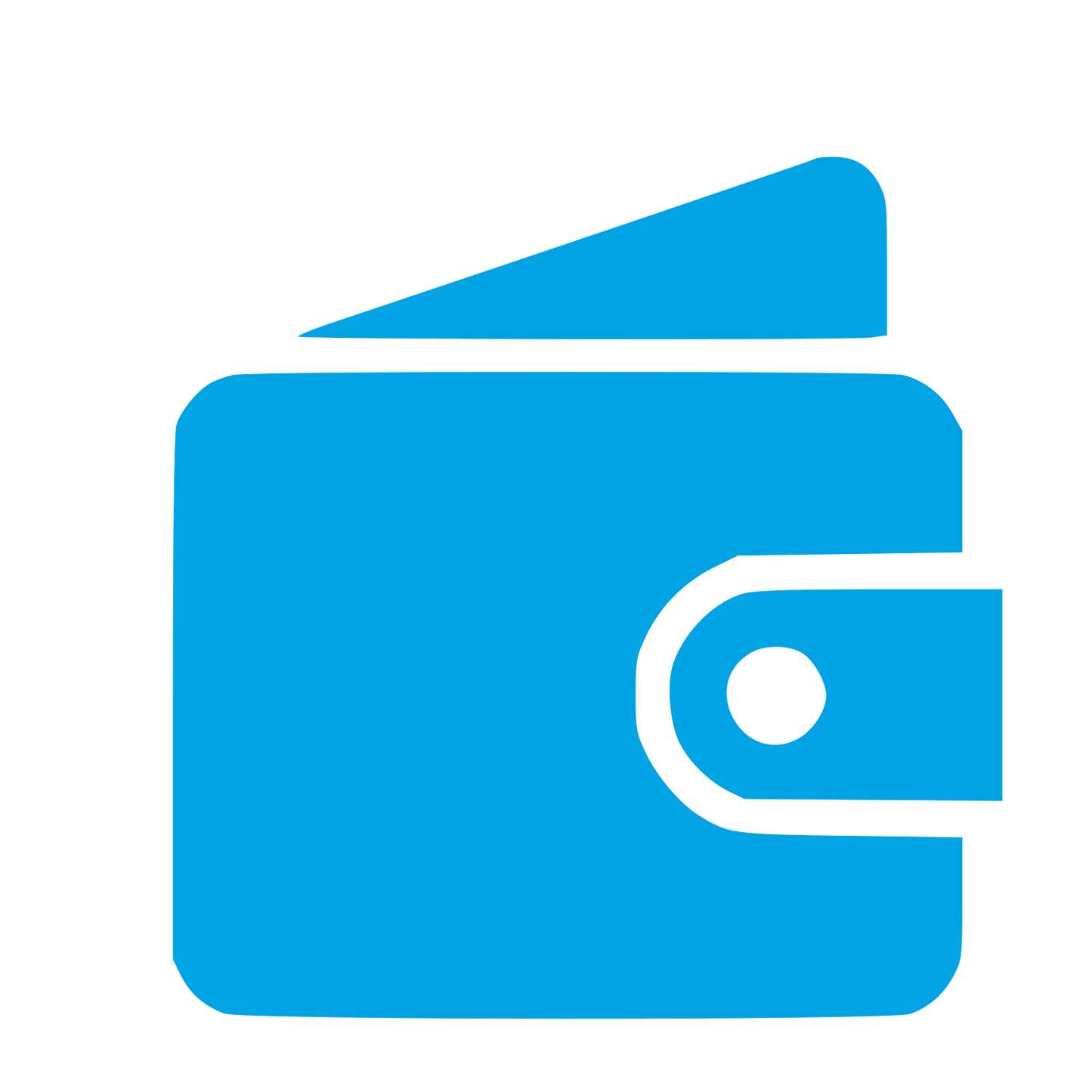 Bifold Wallet Logo #00a3e4