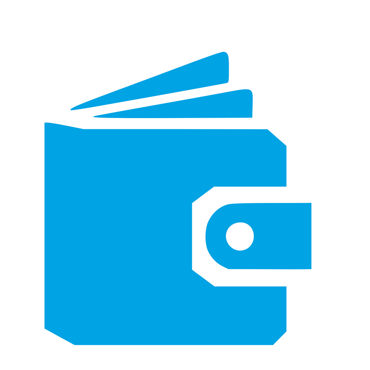 Bold Wallet Logo #00a3e4