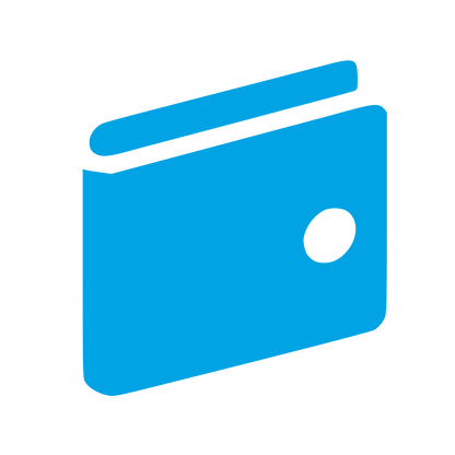 Wallet Geometric Logo #00a3e4