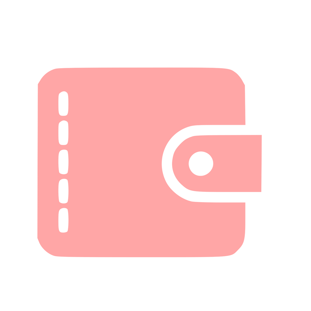 Bold Wallet Logo #ffa6a6
