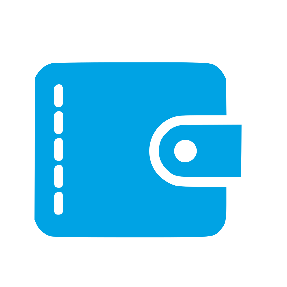Bold Wallet Logo #00a3e4