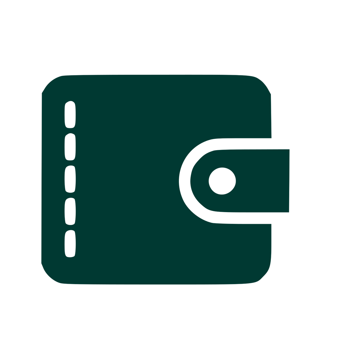 Bold Wallet Logo #003932