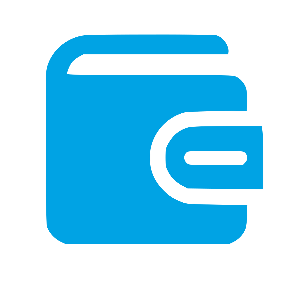 Bold Wallet Logo #00a3e4