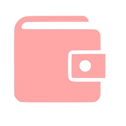 Wallet Logo Bold Icon #ffa6a6