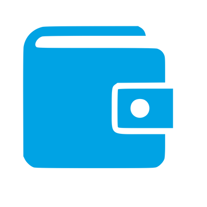 Wallet Logo Bold Icon #00a3e4