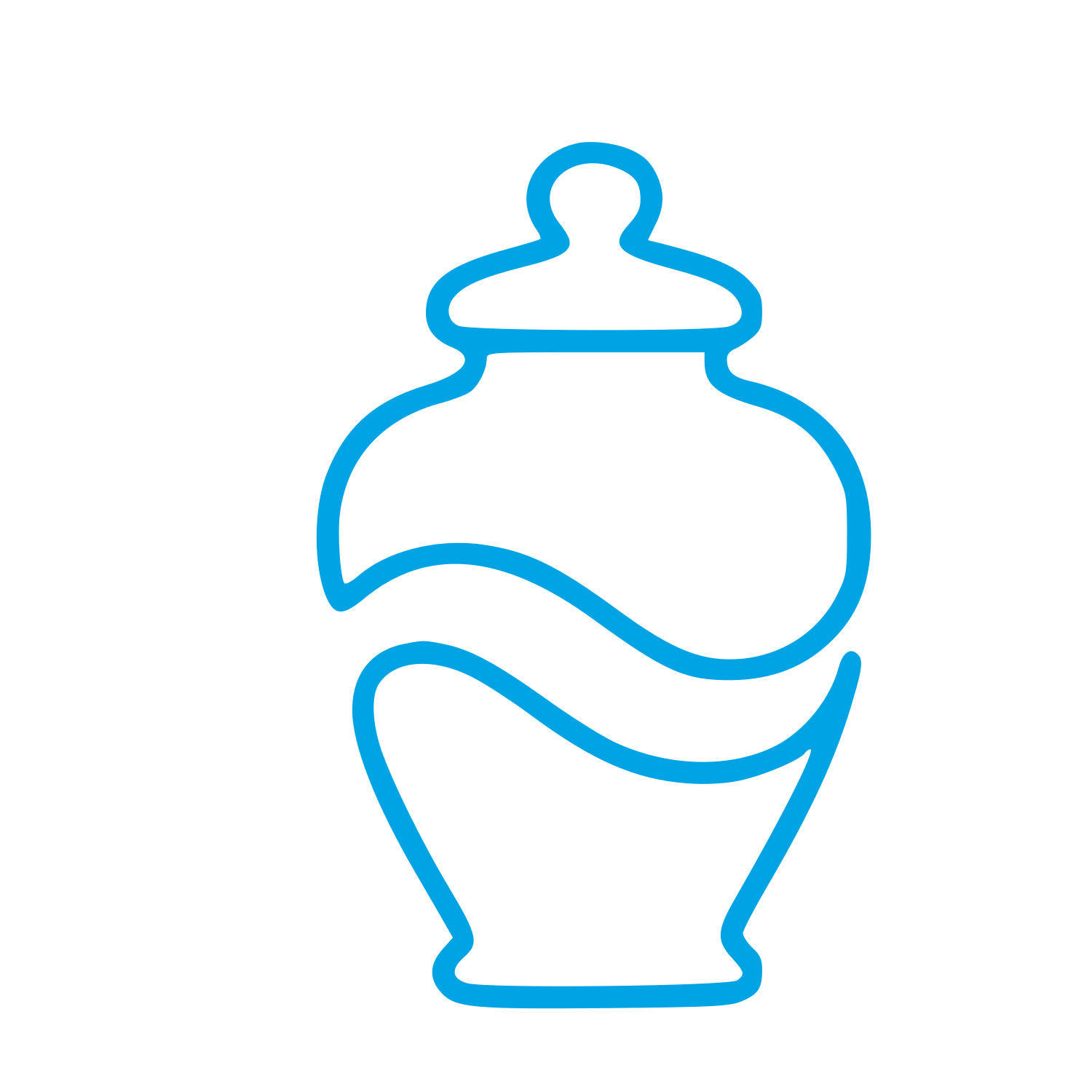 Urn Monoline Logo #00a3e4
